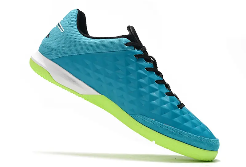 NIke Tiempo Legend 8 Academy IC - Blue/Aqua Green/Neon Yellow