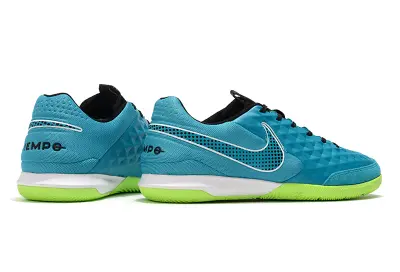 NIke Tiempo Legend 8 Academy IC - Blue/Aqua Green/Neon Yellow