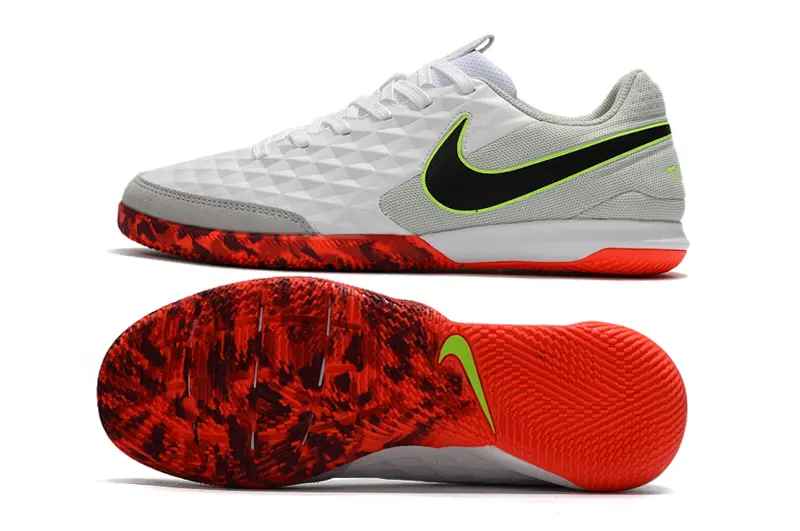 NIke Tiempo Legend 8 Academy IC - White/Bright Red/Lime Green