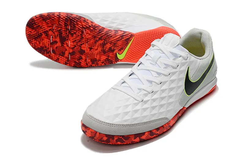 NIke Tiempo Legend 8 Academy IC - White/Bright Red/Lime Green