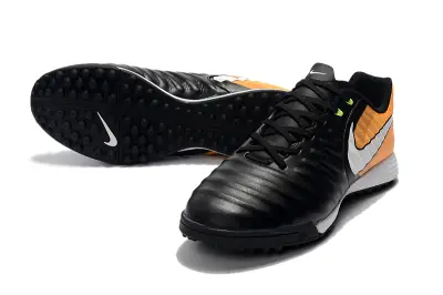 Nike Tiempo Ligera 4 TF - Black/Orange Burst/Lightning Yellow