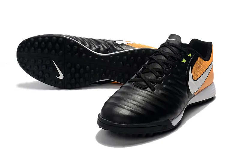 Nike Tiempo Ligera 4 TF - Black/Orange Burst/Lightning Yellow