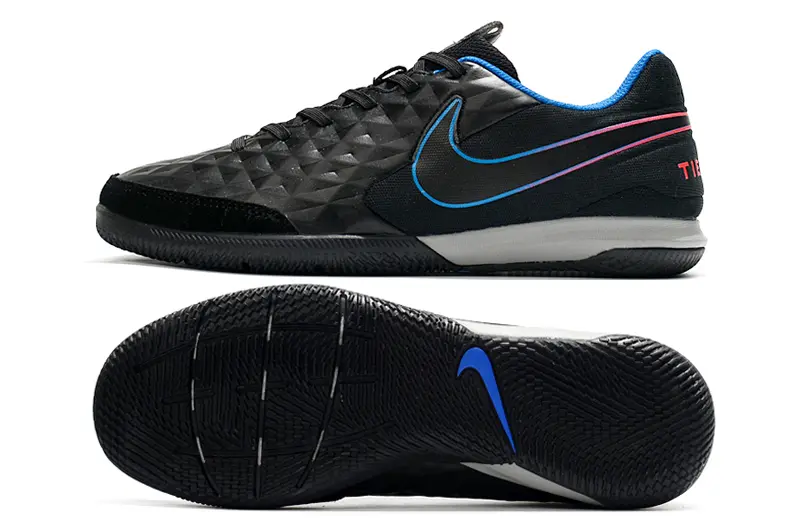 NIke Tiempo Legend 8 Academy IC - Black/Electric Blue/Crimson Pink