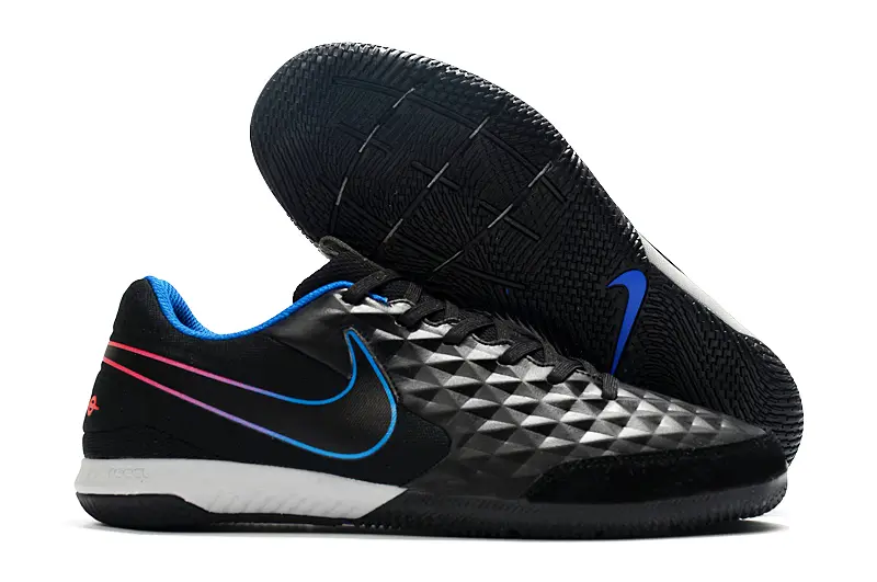 NIke Tiempo Legend 8 Academy IC - Black/Electric Blue/Crimson Pink
