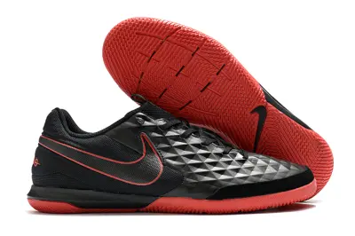 NIke Tiempo Legend 8 Academy IC - Black/Vibrant Red/Onyx Black