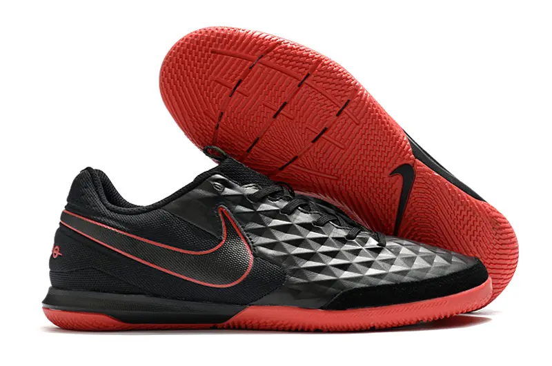 NIke Tiempo Legend 8 Academy IC - Black/Vibrant Red/Onyx Black