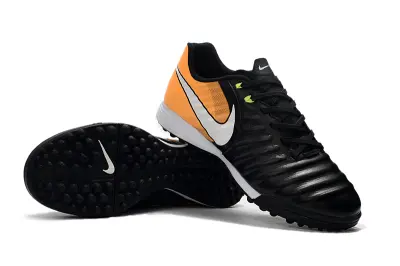 Nike Tiempo Ligera 4 TF - Black/Orange Burst/Lightning Yellow