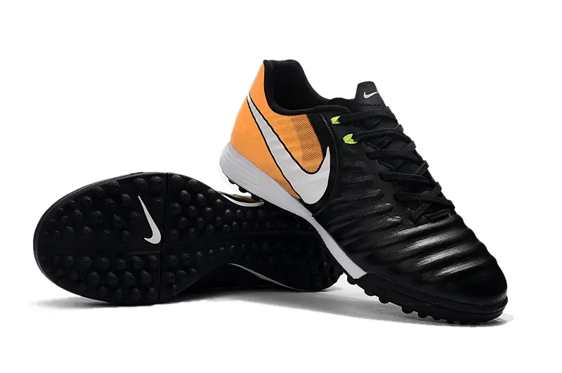 Nike Tiempo Ligera 4 TF - Black/Orange Burst/Lightning Yellow