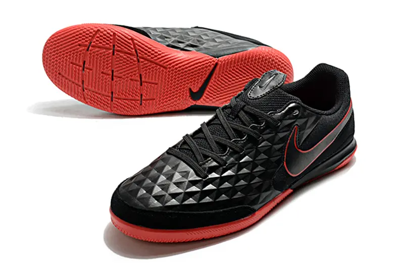 NIke Tiempo Legend 8 Academy IC - Black/Vibrant Red/Onyx Black