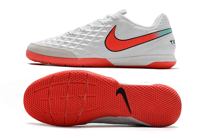 NIke Tiempo Legend 8 Academy IC - White/Bright Red/Light Blue