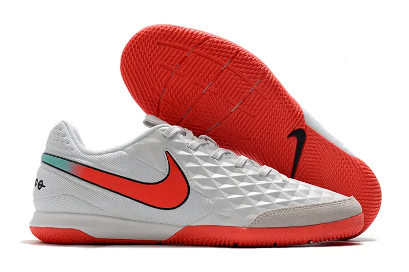 NIke Tiempo Legend 8 Academy IC - White/Bright Red/Light Blue