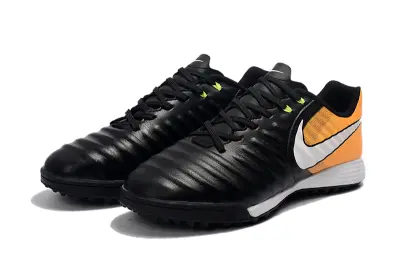 Nike Tiempo Ligera 4 TF - Black/Orange Burst/Lightning Yellow