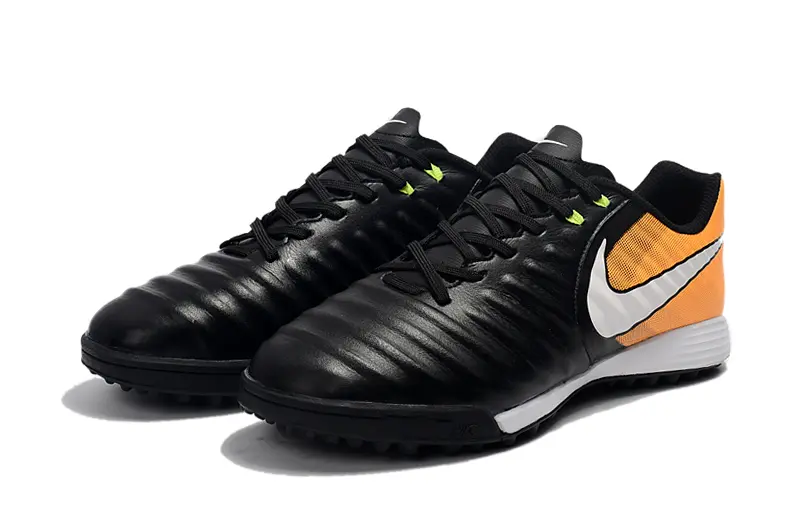 Nike Tiempo Ligera 4 TF - Black/Orange Burst/Lightning Yellow