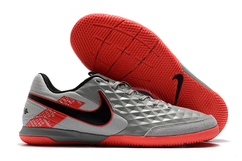NIke Tiempo Legend 8 Academy IC - Gray/Bright Red/Dark Black