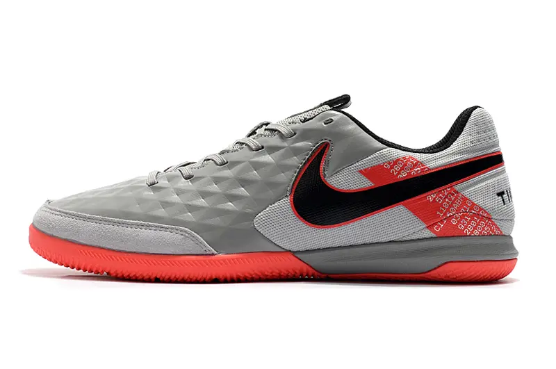 NIke Tiempo Legend 8 Academy IC - Gray/Bright Red/Dark Black