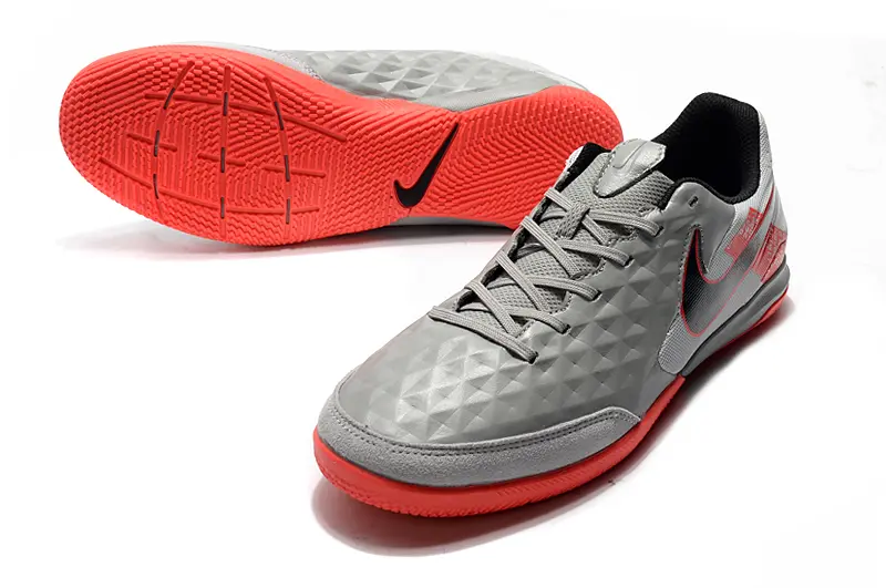 NIke Tiempo Legend 8 Academy IC - Gray/Bright Red/Dark Black