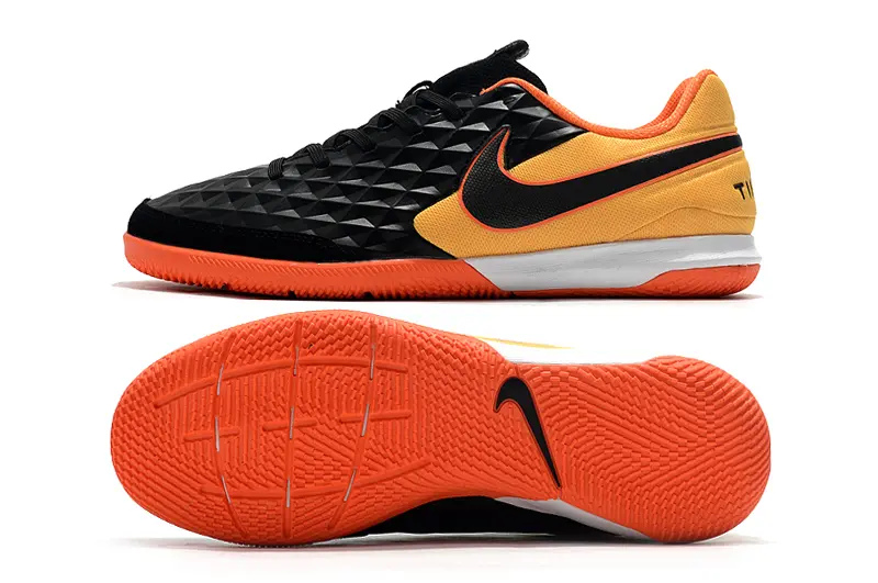 NIke Tiempo Legend 8 Academy IC - Black/Vibrant Orange/Sunny Yellow