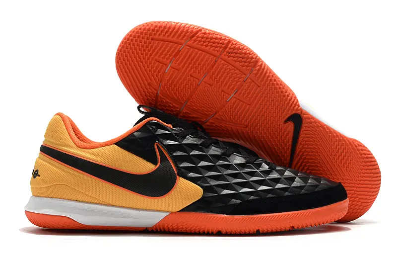 NIke Tiempo Legend 8 Academy IC - Black/Vibrant Orange/Sunny Yellow