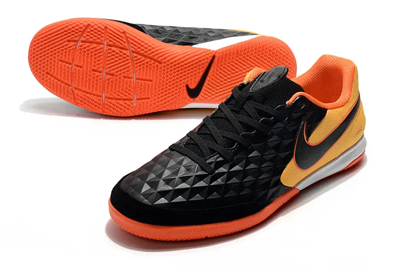 NIke Tiempo Legend 8 Academy IC - Black/Vibrant Orange/Sunny Yellow