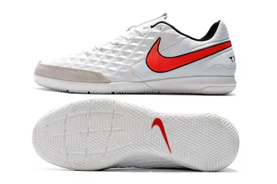 NIke Tiempo Legend 8 Academy IC - White/Fiery Red/Slate Gray