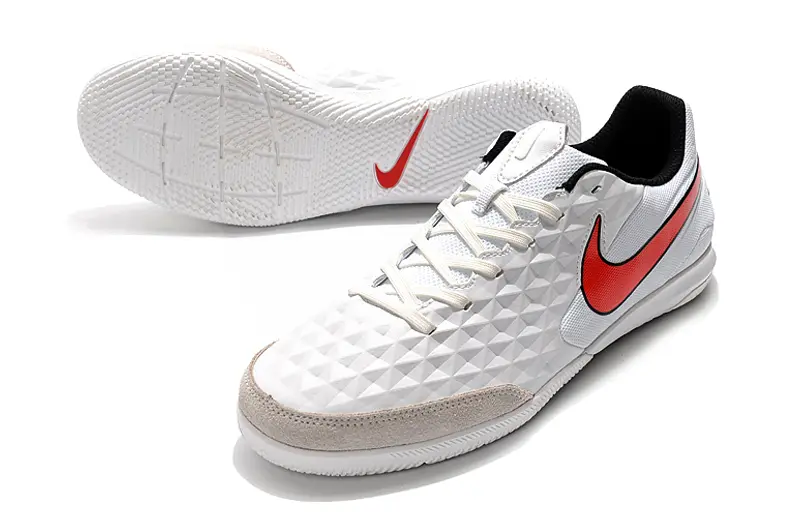 NIke Tiempo Legend 8 Academy IC - White/Fiery Red/Slate Gray