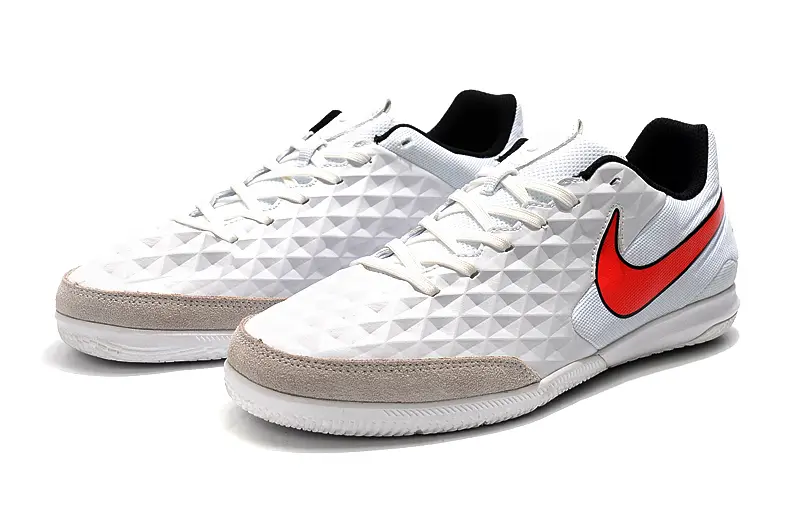 NIke Tiempo Legend 8 Academy IC - White/Fiery Red/Slate Gray