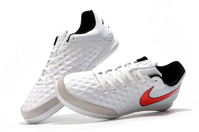 NIke Tiempo Legend 8 Academy IC - White/Fiery Red/Slate Gray