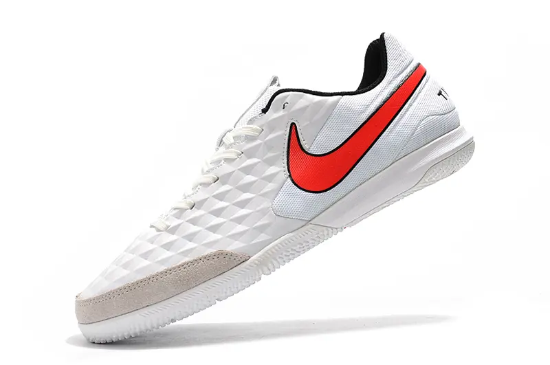 NIke Tiempo Legend 8 Academy IC - White/Fiery Red/Slate Gray