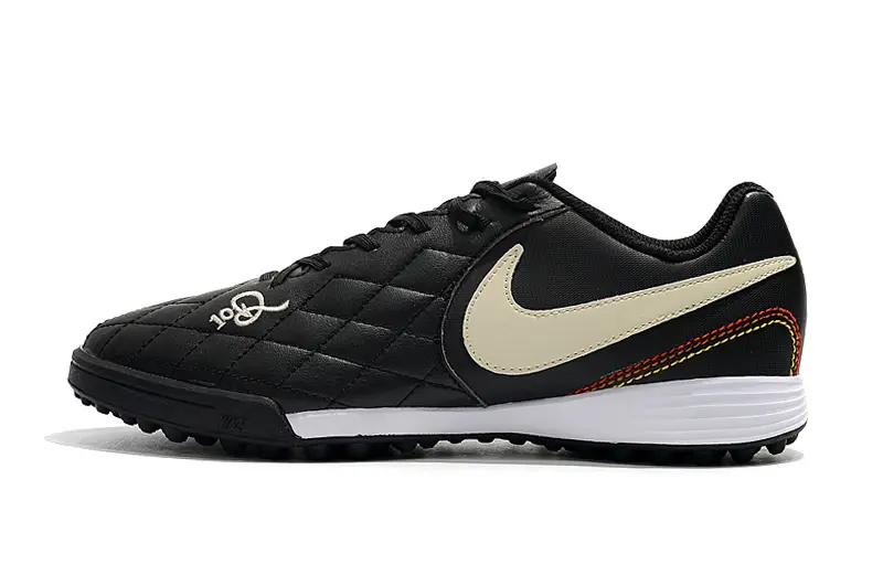 Nike Tiempo Ligera 4 10R TF - Black/Beige/Gold
