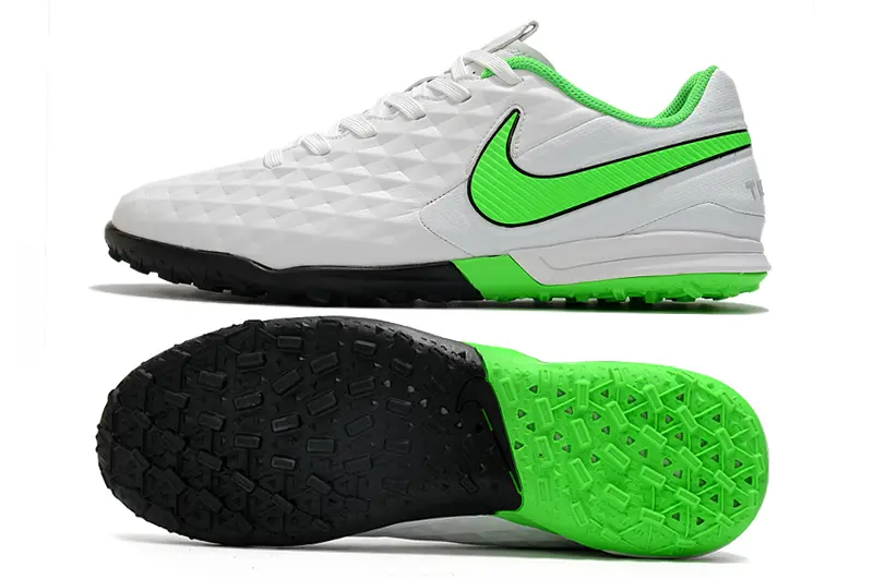 NIke Tiempo Legend 8 Pro TF - White/Platinum White/Electric Green