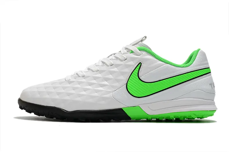 NIke Tiempo Legend 8 Pro TF - White/Platinum White/Electric Green