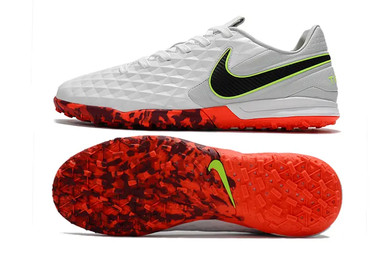 NIke Tiempo Legend 8 Pro TF - White/Electric Green/Fiery Red