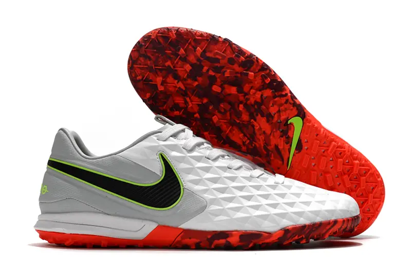 NIke Tiempo Legend 8 Pro TF - White/Electric Green/Fiery Red
