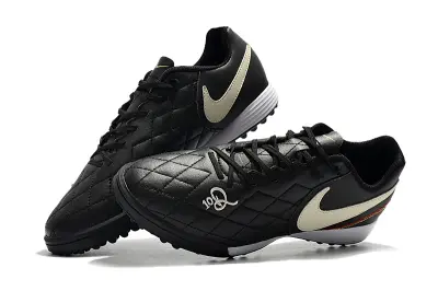 Nike Tiempo Ligera 4 10R TF - Black/Beige/Gold