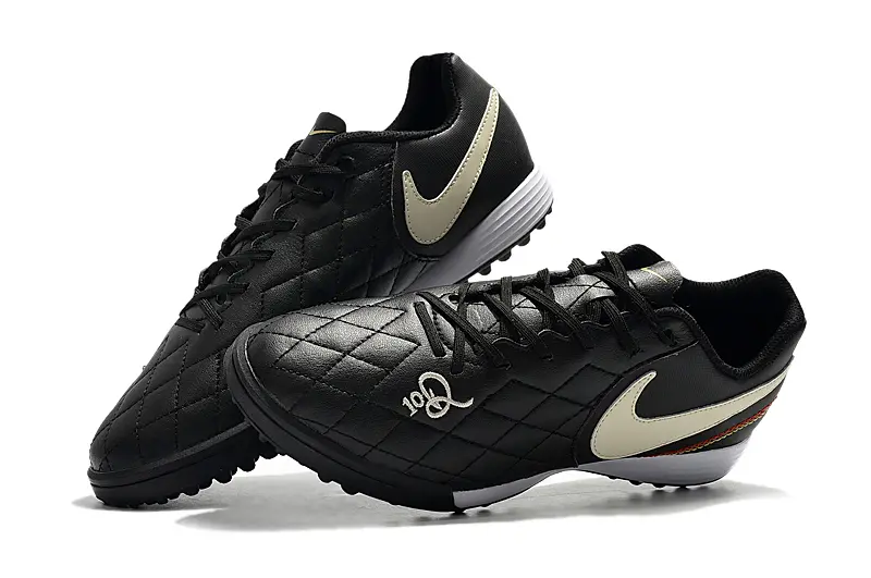 Nike Tiempo Ligera 4 10R TF - Black/Beige/Gold
