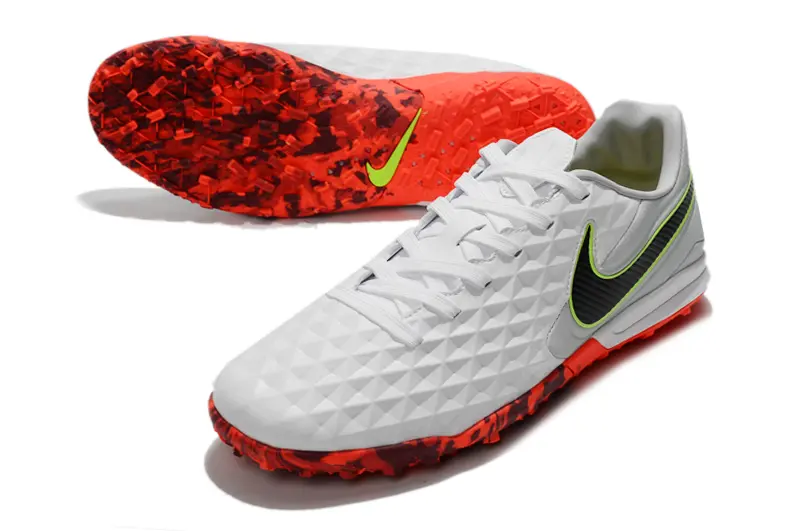 NIke Tiempo Legend 8 Pro TF - White/Electric Green/Fiery Red