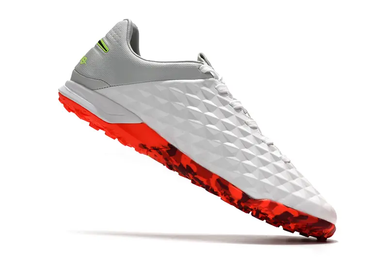 NIke Tiempo Legend 8 Pro TF - White/Electric Green/Fiery Red