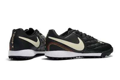 Nike Tiempo Ligera 4 10R TF - Black/Beige/Gold