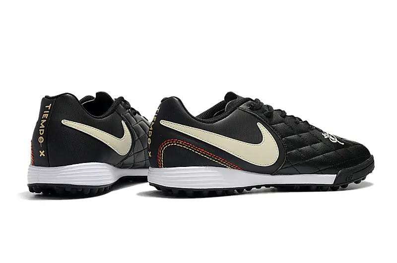 Nike Tiempo Ligera 4 10R TF - Black/Beige/Gold