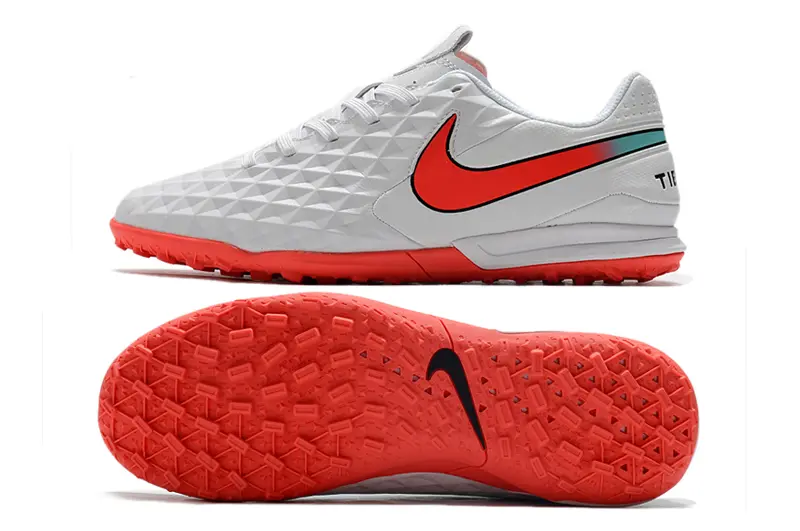 NIke Tiempo Legend 8 Pro TF - White/Flash Crimson/Glacier Blue