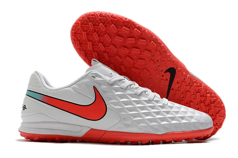 NIke Tiempo Legend 8 Pro TF - White/Flash Crimson/Glacier Blue