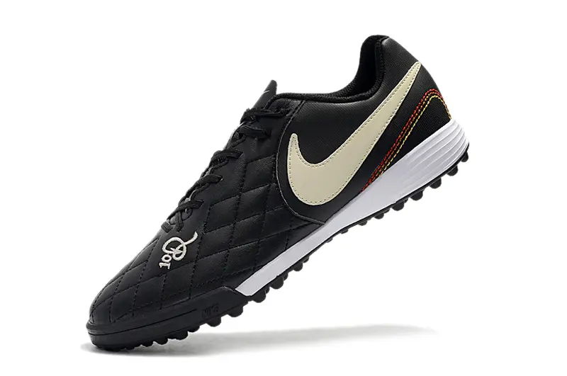 Nike Tiempo Ligera 4 10R TF - Black/Beige/Gold