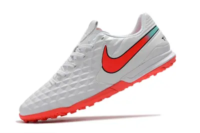 NIke Tiempo Legend 8 Pro TF - White/Flash Crimson/Glacier Blue