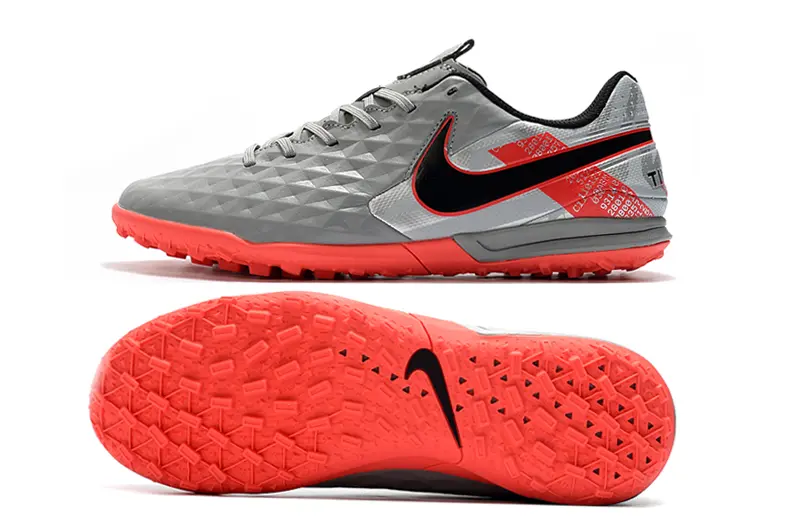 NIke Tiempo Legend 8 Pro TF - Gray/Crimson Red/Charcoal Black