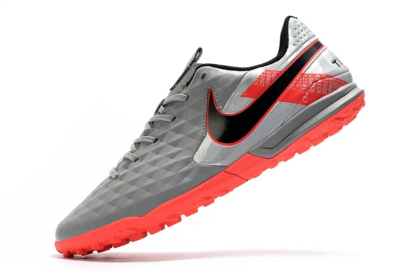 NIke Tiempo Legend 8 Pro TF - Gray/Crimson Red/Charcoal Black