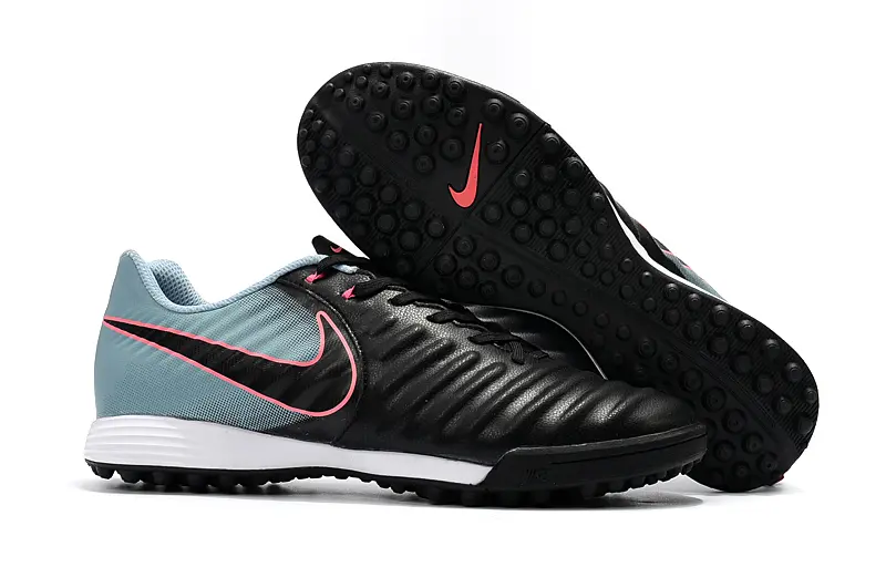 Nike Tiempo Ligera 4 TF - Black/Aqua Blue/Pink Flash