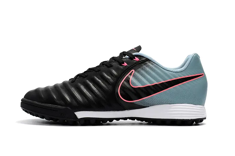 Nike Tiempo Ligera 4 TF - Black/Aqua Blue/Pink Flash