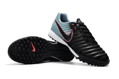 Nike Tiempo Ligera 4 TF - Black/Aqua Blue/Pink Flash