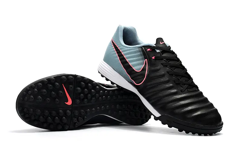 Nike Tiempo Ligera 4 TF - Black/Aqua Blue/Pink Flash
