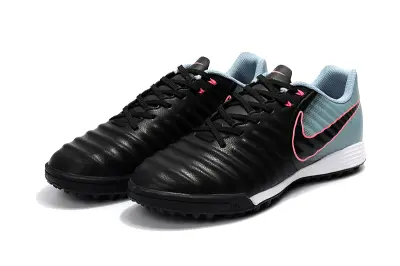Nike Tiempo Ligera 4 TF - Black/Aqua Blue/Pink Flash